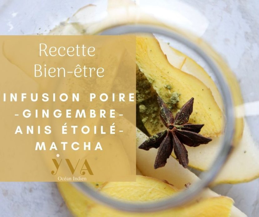 infusion poire-matcha