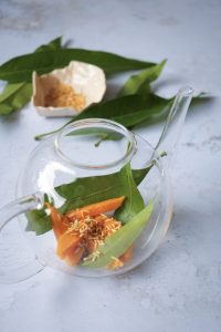 infusion mangue et riz grillé