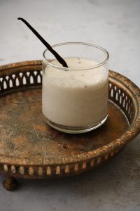 latte à la vanille